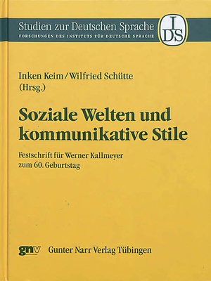 cover image of Soziale Welten und kommunikative Stile